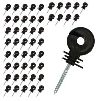 Magideal - 50 Piezas De Aislador De Tornillo Para Cerca Eléctrica, Funda Aislante, Aisladores De Cerca Prácticos Y Versátiles Fáciles De Montar Para Accesorios Negro