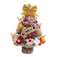 Magideal - Árbol De Navidad Artificial De 45 Cm Con Luces Led Para Fiestas, Ideal Para Estanterías, Decoración De Escritorio Y Hogar. Naranja