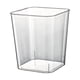 thumbnail image 3 of Contenedor De Basura Multifuncional Visible Decor Square 12L Para Dormitorio, Oficina, Coche, Transparente, 3 of 5