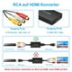 thumbnail image 5 of Convertidor de RCA a HDMI, adaptador de audio y video compuesto CVBS AV a HDMI 1080P con cable HDMI para PS2/Xbox/SNES/N64/VHS/VCR, grabadora de video y DVD, compatible con PAL/NTSC., 5 of 7