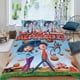 thumbnail image 2 of Lluvia de Hamburguesas Conjunto de sábanas temático, trío de piezas, cómodo y amigable con la piel, diseño único, regalo de decoración para el hogar para familiares, amigos y fans,173cm *218cm, 2 of 6