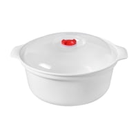 Magideal - Cuenco Para Microondas Con Tapa, Cuenco Para Servir, Cuenco Para Fideos Con Asa, Contenedor De Almacenamiento De Agarre Cómodo Para Cocina Pequeña, Ho 22X10Cm