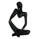 thumbnail image 5 of Ornamento Coleccionable De La Estatua Del Pensador Abstracto Para La Decoración Del Escritorio De La Sala De Estar Izquierda, 5 of 5