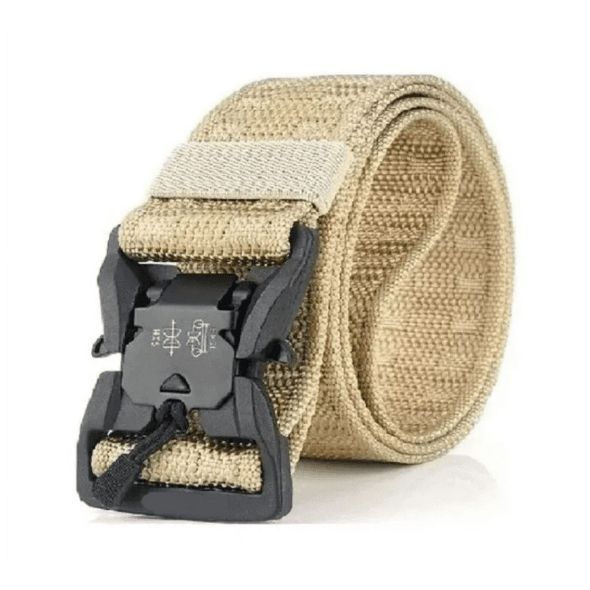 Factorynet - Cinturón Táctico Airsoft Cierre Cobra Imán Color Coyote