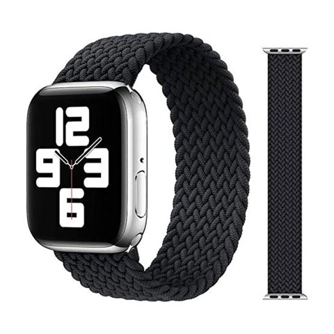 Genérico - Correa Trenzada M Para Apple Watch 42Mm Negro