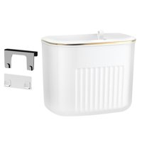 Bothyi - Cubo De Basura Colgante Con Tapa, Contenedor De Compost De Cocina Para Gabinete, Encimera, Interior, Blanco S