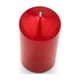 thumbnail image 4 of Pillar Candles Bask con parte superior cónica metálica, rojo metalizado, juego de 3, 4 of 9