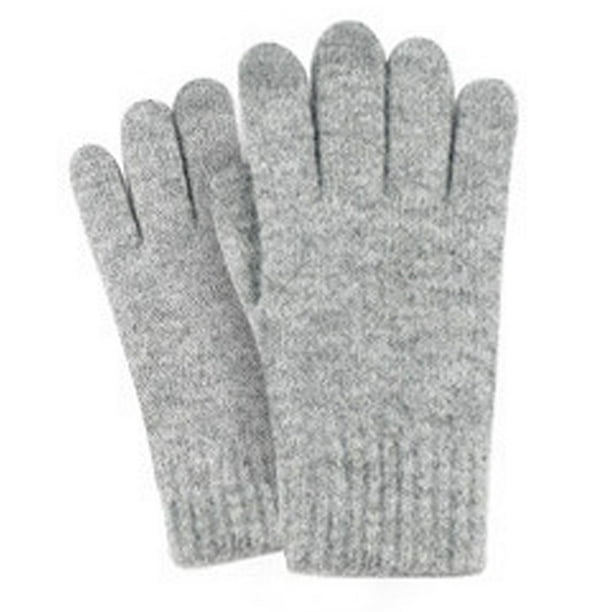 Guantes de invierno para mujer para clima frío, guantes térmicos con puños para conducir.