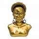thumbnail image 3 of Estatua De Mujer Africana, Obra De Arte, Figura De Busto De Señora, Adorno Estético Exquisito, Pelo Corto Dorado, 3 of 3
