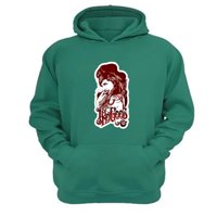 Genérico - Polerón Canguro Amy Winehouse Verde Aguamarina Talla Xs Unisex
