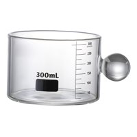 Bothyi - Vasos Medidores Resistentes Al Calor, Accesorios Para Fiestas, Hornear Té Con Leche Transparente