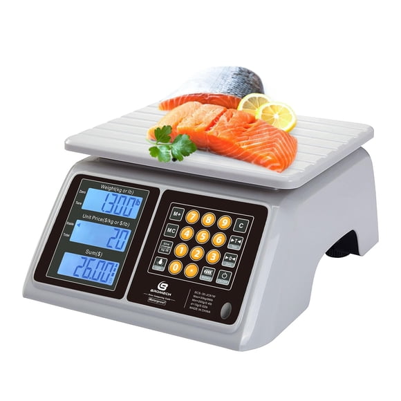 Balanza de alimentos BROMECH 30 kg impermeable con cálculo de precio