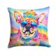 thumbnail image 1 of Almohada Decorativa Pug Hippie Dawg 14x14, 1 of 6