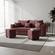 thumbnail image 1 of Living Aurelia 3 Cuerpos + 2 Pouf Tela BURDEO, 1 of 2