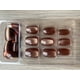 thumbnail image 3 of Uñas Press On Adhesivas Ojo De Gato 24pcs Marron Cuadradas Largo Medio, 3 of 7