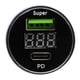 thumbnail image 5 of Cargador De Auto Doble QC3.0 USB LED Negro D49A, 5 of 6