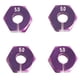 thumbnail image 1 of Piezas de actualización de 12 mm Acoplador de base de ruedas hexagonales de espesor 5.0 para piezas rc hsp púrpura, 1 of 5