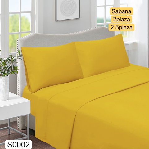 Todo Hogar Santiago De Chile - Sabanas Lisas King Color Mostaza