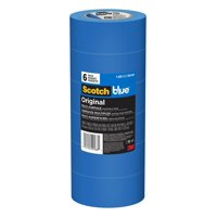 Scotchblue - Cinta De Pintor Original De Color Azul Escocés, 48 Mm X 55 M, 6 Rollos