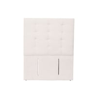 Latam Home - Respaldo Napoles Lino Blanco 1.5 Plazas