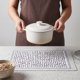 thumbnail image 4 of Juego de 4 Manteles Individuales Rectangulares de Plástico para Decoración de Mesa Lavables Resistentes al Calor Manteles Limpiables Beige 15.7x11.8 pulgadas, 4 of 6