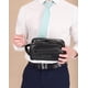 thumbnail image 2 of Kit de viaje Steve Madden de cuero vegano negro para hombre, 2 of 7