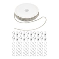 Bothyi - Cadena De Eslabones 6 Mm Anillos De Salto Herramientas Artesanía Aleación De Hierro Hallazgos Joyería Plata