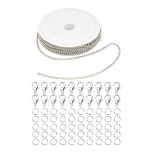 Bothyi - Cadena De Eslabones 6 Mm Anillos De Salto Herramientas Artesanía Aleación De Hierro Hallazgos Joyería Plata