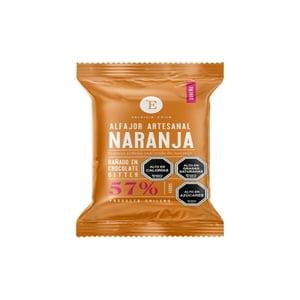 Entrelagos - Alfajor Artesanal Naranja Bitter 24X40 Gr.