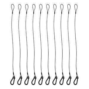 Genérica - 10 Cables Acero Recubierto 52Kg Multifunción 1 Metro X 4Mm