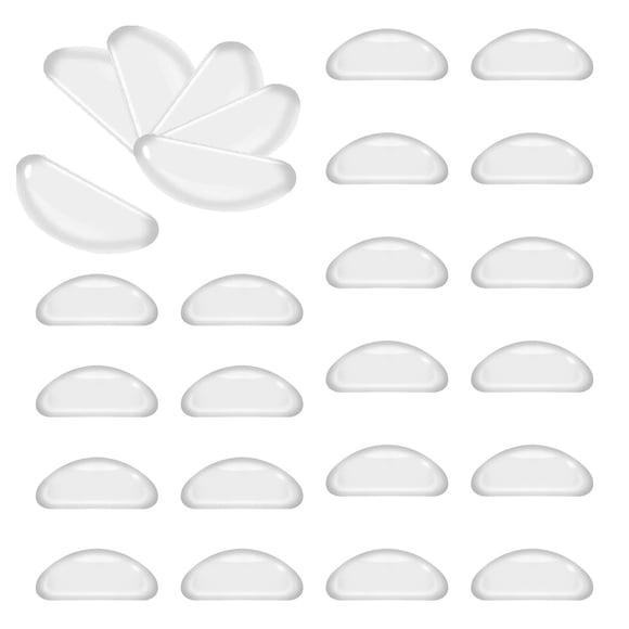 Almohadillas nasales para gafas SF SONFAN, adhesivo de silicona, 20 pares