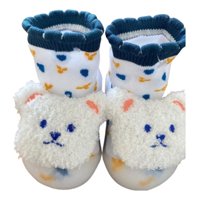 Genérico - Set 2 Calcetines Forma Pantuflas Antideslizante Bebe Lau