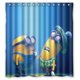 thumbnail image 1 of Cortina de ducha Minons, juego de cortinas de baño con ganchos, tamaño 66 x 72 pulgadas, 1 of 3