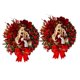 thumbnail image 2 of 2 Piezas Guirnalda De Navidad Decoración De La Pared De La Puerta Ornamento De Navidad Sagrada Familia Artificial, 2 of 5