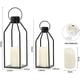 thumbnail image 1 of Farol Decorativo HPC Decor Metal Negro LED Temporizador 38cm 30cm, 1 of 3
