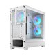 thumbnail image 4 of Estuche para computadora con diseño fractal Pop Air RGB de vidrio templado blanco, 4 of 9