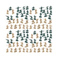 Bothyi - 100 Piezas De Modelos De Soldados A Escala 1:72 Para Decoración De Casas De Muñecas Con Mesa De Arena.