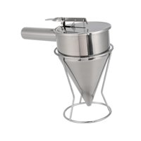 Bothyi - Embudo De Acero Inoxidable Con Soporte Para Verter Cera De Vela, Dispensador De Masa Para Panqueques, Boca De 16 Mm
