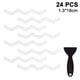 thumbnail image 1 of 24 pegatinas antideslizantes para bañera en forma de S, tiras antideslizantes para bañera, peldaños de ducha de seguridad para ducha, bañera y escalones, apliques adhesivos resistentes al suelo para, 1 of 8