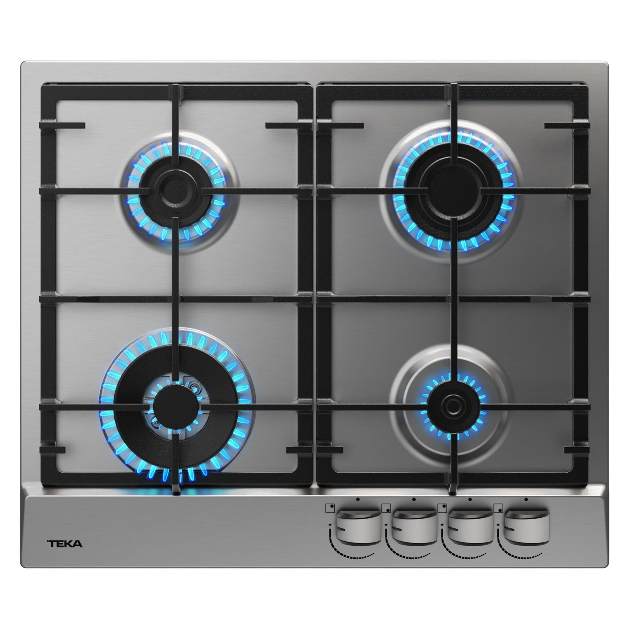 Encimera Gas licuado 4 Quemadores Gsc 64320 Inox