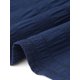 thumbnail image 5 of Agnes Orinda Blusas de Mujer Tallas Grandes Babydoll Textura Cuello Redondo Manga Corta Verano Casual Flowy 3X Azul Marino, 5 of 8