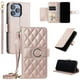 thumbnail image 5 of Funda tipo billetera FOXDOCK para iPhone 14 Pro Max – Tapa abatible con correa para mujer, 5 of 5