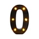 thumbnail image 2 of Lámpara De Número De Marquesina LED Negra Lámpara De Número De Marquesina Para Decoración De Dormitorio Al Aire Libre 0 5,47 X 8,58 X 1,57 Pulgadas, 2 of 3