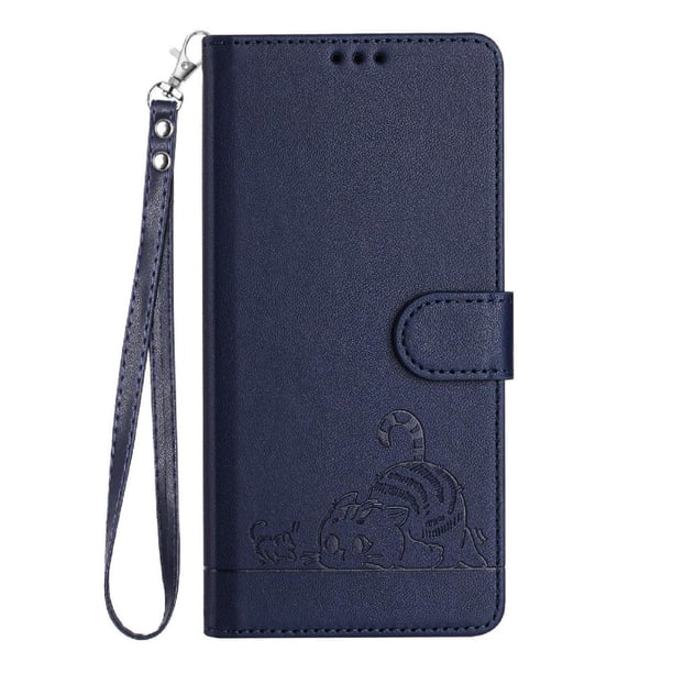 Funda tipo cartera FOXDOCK para Ulefone Note 19 con soporte, ranuras, RFID, diseño de gato