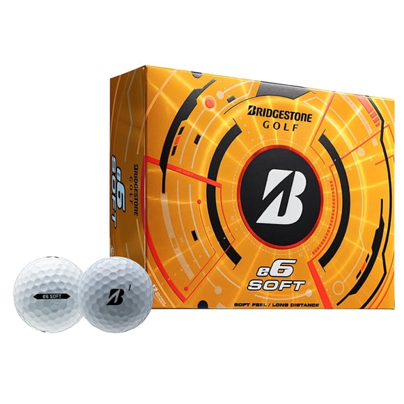 Pelota de golf Bridgestone e6 Soft White con control de larga distancia