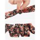 thumbnail image 4 of INSPIRE CHIC Bufandas de Chifón Floral Cuadradas Delgadas Largas Pañuelo Cuello Largo-Negro Rojo 140x5cm, 4 of 7