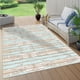 thumbnail image 2 of Alfombra living terraza Madera Vintage Azul 140x220Cm, 2 of 3