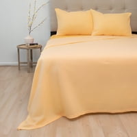 Sábanas Polar Lisa Composé 2 Plazas / Bicolor Amarillo– Doral