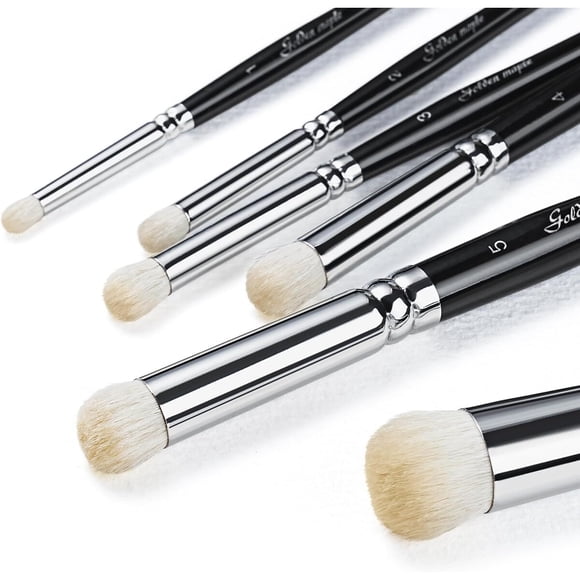 Set Pinceles Dry Brush Golden Maple 6 Unidades Pelo Cabra Miniaturas