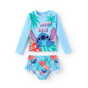Traje De Baño Disney Lilo & Stitch Tankini Para Niña De 6 A 7 Años, Upf 50+